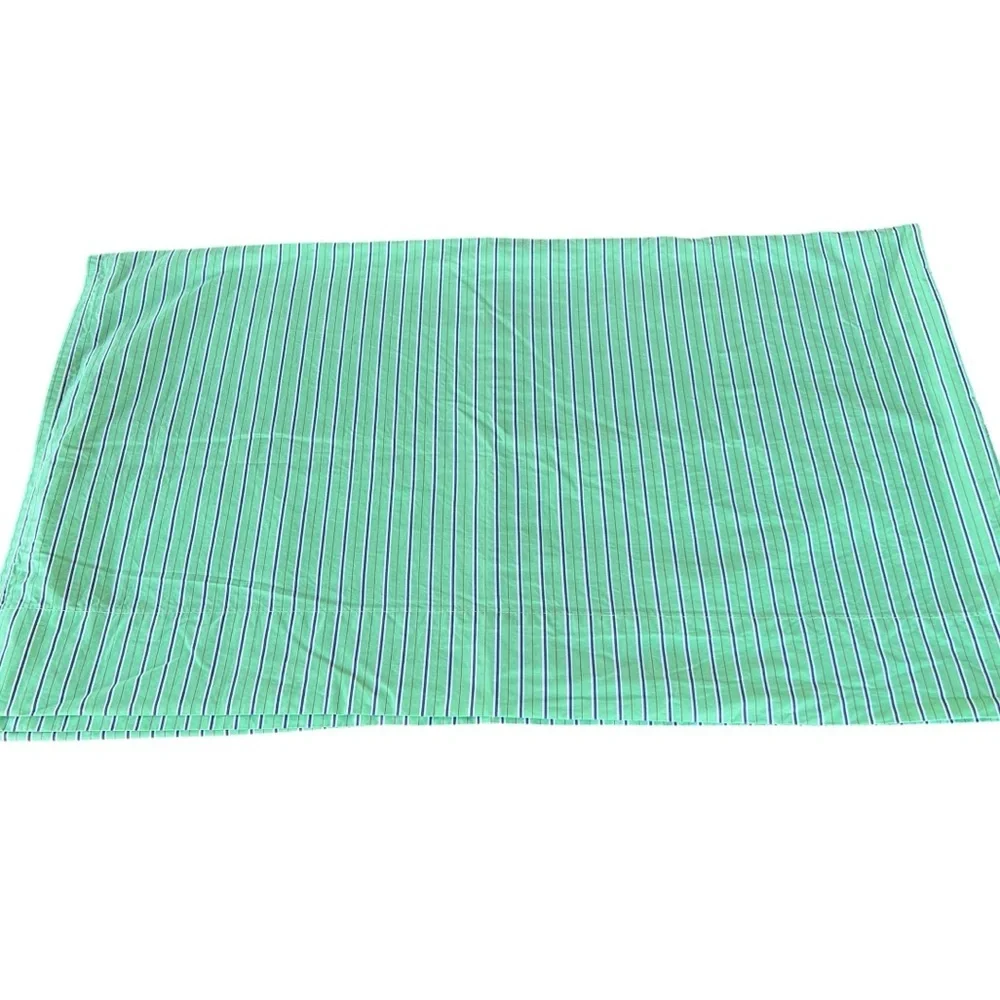 Vintage Ralph Lauren Hampton Beach Club Striped Flat Sheet Twin Italy GUC